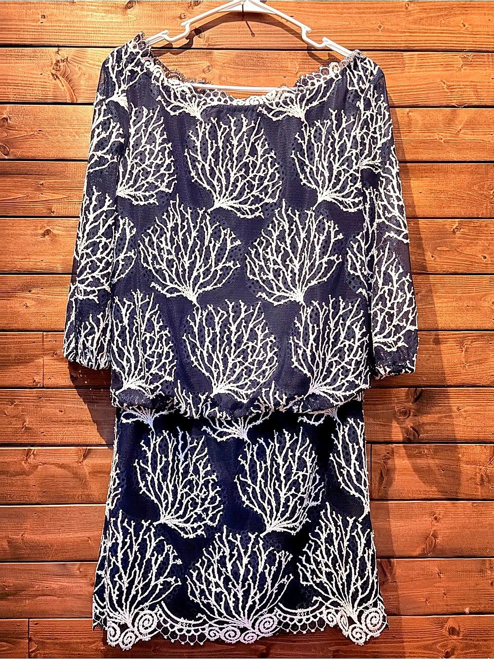 Lilly Pulitzer Cee Cee Dress Coral Lace